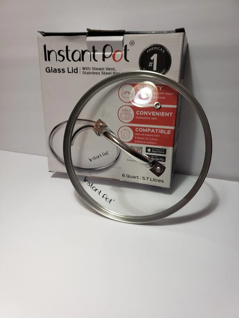 NEW! INSTANT POT Glass Lid (REPLACEMENT)